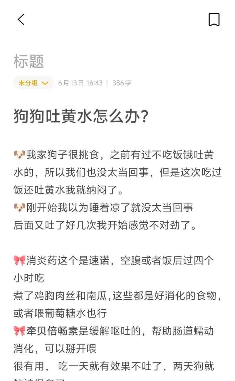 小狗频繁呕吐的原因及解决方法（揭开小狗呕吐背后的秘密，让它重拾健康生活）