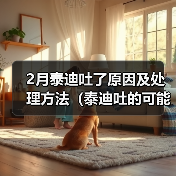 2月泰迪吐了原因及处理方法(泰迪吐的可能原因和预防措施)(图2) 2月泰迪吐了原因及处理方法(泰迪吐的可能原因和预防措施)(图2)