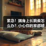 紧急！猫身上长跳蚤怎么办？小心你的家都被跳蚤侵占！（图1）