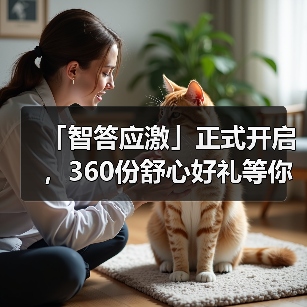 「智答应激」正式开启，360份舒心好礼等你赢！