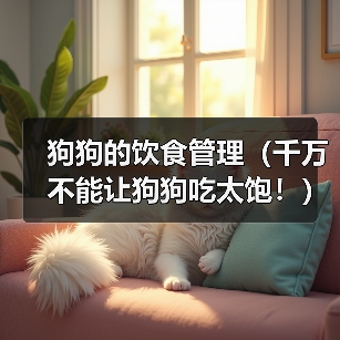 狗狗的饮食管理（千万不能让狗狗吃太饱！）