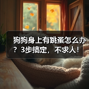狗狗身上有跳蚤怎么办？3步搞定，不求人！
