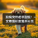 狗狗突然吃草别慌！一文看懂所需营养补充（图2）
