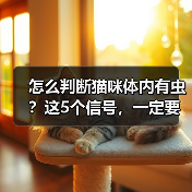 怎么判断猫咪体内有虫？这5个信号，一定要留意！（图3）