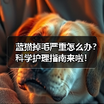 蓝猫掉毛严重怎么办？科学护理指南来啦！（图2）