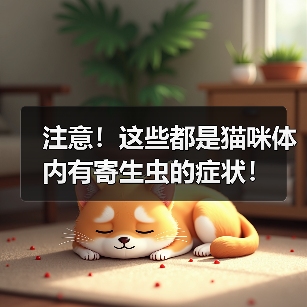 注意！这些都是猫咪体内有寄生虫的症状！