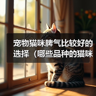 宠物猫咪脾气比较好的选择（哪些品种的猫咪性格温顺友好）（图2）