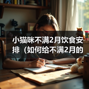 小猫咪不满2月饮食安排（如何给不满2月的小猫咪科学合理地安排饮食？）