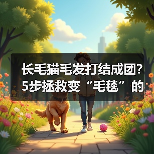长毛猫毛发打结成团?5步拯救变“毛毯”的猫咪!(图1) 长毛猫毛发打结成团?5步拯救变“毛毯”的猫咪!(图1)