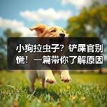 小狗拉虫子？铲屎官别慌！一篇带你了解原因和解决方法（图4）
