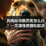 狗狗掉毛很厉害怎么办？一文读懂原因和解决办法。