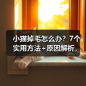 小猫掉毛怎么办？7个实用方法+原因解析，养猫新手必看！