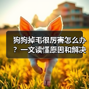 狗狗掉毛很厉害怎么办?一文读懂原因和解决办法。(图4) 狗狗掉毛很厉害怎么办?一文读懂原因和解决办法。(图4)