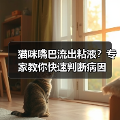 猫咪嘴巴流出粘液？专家教你快速判断病因