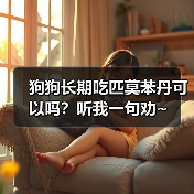 狗狗长期吃匹莫苯丹可以吗？听我一句劝~