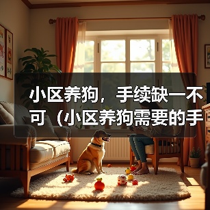 小区养狗，手续缺一不可（小区养狗需要的手续及办理流程，了解一下吧！）