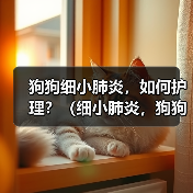 狗狗细小肺炎，如何护理？（细小肺炎，狗狗需要怎样的治疗与关爱？）