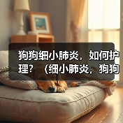 狗狗细小肺炎,如何护理?(细小肺炎,狗狗需要怎样的治疗与关爱?)(图2) 狗狗细小肺炎,如何护理?(细小肺炎,狗狗需要怎样的治疗与关爱?)(图2)