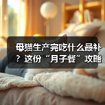母猫生产完吃什么最补？这份“月子餐”攻略请收好！（图4）