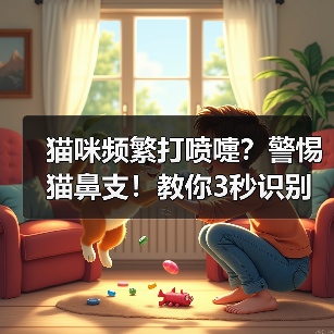 猫咪频繁打喷嚏？警惕猫鼻支！教你3秒识别早期信号（图4）