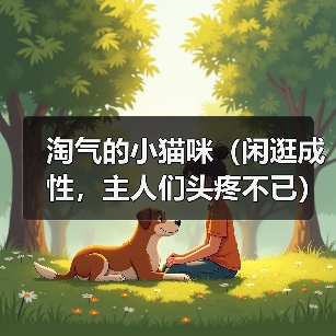 淘气的小猫咪（闲逛成性，主人们头疼不已）