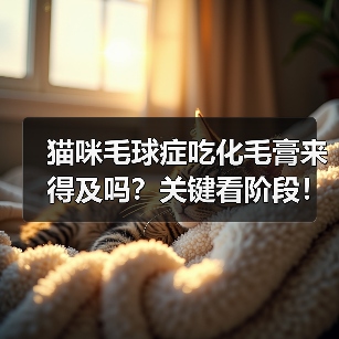 猫咪毛球症吃化毛膏来得及吗？关键看阶段！（图2）