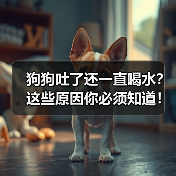 狗狗吐了还一直喝水？这些原因你必须知道！（图1）
