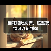 猫咪呕吐别慌，这些药物可以帮到你（图1）