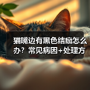猫嘴边有黑色结痂怎么办？常见病因+处理方法（图1）
