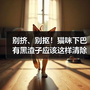 别挤、别抠！猫咪下巴有黑渣子应该这样清除！（图2）