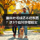 猫咪吐毛球还不吃东西？这3个应对步骤超实用（图2）