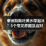 泰迪狗狗吐黄水带泡沫？5个常见原因及应对方法（图3）