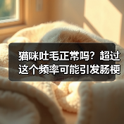 猫咪吐毛正常吗？超过这个频率可能引发肠梗阻！（图3）