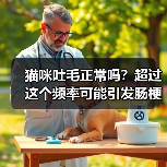 猫咪吐毛正常吗？超过这个频率可能引发肠梗阻！（图4）