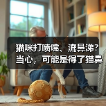猫咪打喷嚏、流鼻涕？当心，可能是得了猫鼻支的症状！（图2）