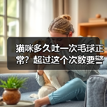 猫咪多久吐一次毛球正常?超过这个次数要警惕毛球症!(图2) 猫咪多久吐一次毛球正常?超过这个次数要警惕毛球症!(图2)