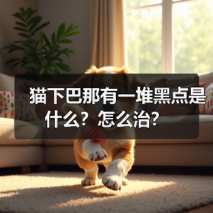 猫下巴那有一堆黑点是什么？怎么治？（图4）