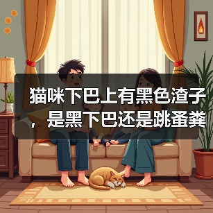 猫咪下巴上有黑色渣子，是黑下巴还是跳蚤粪便？（图4）