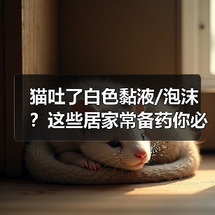 猫吐了白色黏液/泡沫?这些居家常备药你必须知道!(图2) 猫吐了白色黏液/泡沫?这些居家常备药你必须知道!(图2)