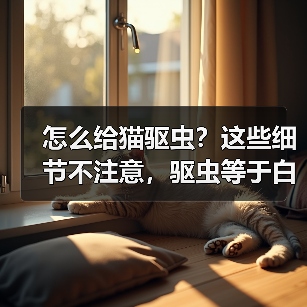 怎么给猫驱虫?这些细节不注意,驱虫等于白做!(图1) 怎么给猫驱虫?这些细节不注意,驱虫等于白做!(图1)
