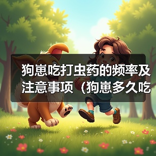 狗崽吃打虫药的频率及注意事项（狗崽多久吃一次打虫药？）
