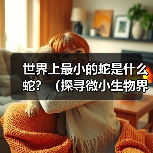 世界上最小的蛇是什么蛇?(探寻微小生物界的奇妙宠儿)(图3) 世界上最小的蛇是什么蛇?(探寻微小生物界的奇妙宠儿)(图3)