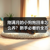 刚满月的小狗抱回来怎么养？新手必看的全攻略