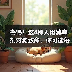 警惕!这4种人用消毒剂对狗致命,你可能每天都在误用!(图2) 警惕!这4种人用消毒剂对狗致命,你可能每天都在误用!(图2)