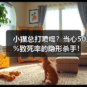 小猫总打喷嚏？当心50%致死率的隐形杀手！（图1）