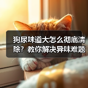 狗尿味道大怎么彻底清除？教你解决异味难题（图4）