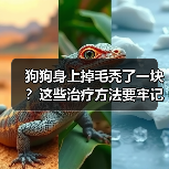 狗狗身上掉毛秃了一块？这些治疗方法要牢记！