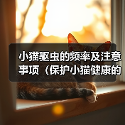 小猫驱虫的频率及注意事项（保护小猫健康的关键措施、体内外驱虫的正确时间表）（图2）