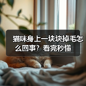 猫咪身上一块块掉毛怎么回事?看完秒懂(图2) 猫咪身上一块块掉毛怎么回事?看完秒懂(图2)