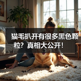 猫毛扒开有很多黑色颗粒?真相大公开!(图3) 猫毛扒开有很多黑色颗粒?真相大公开!(图3)